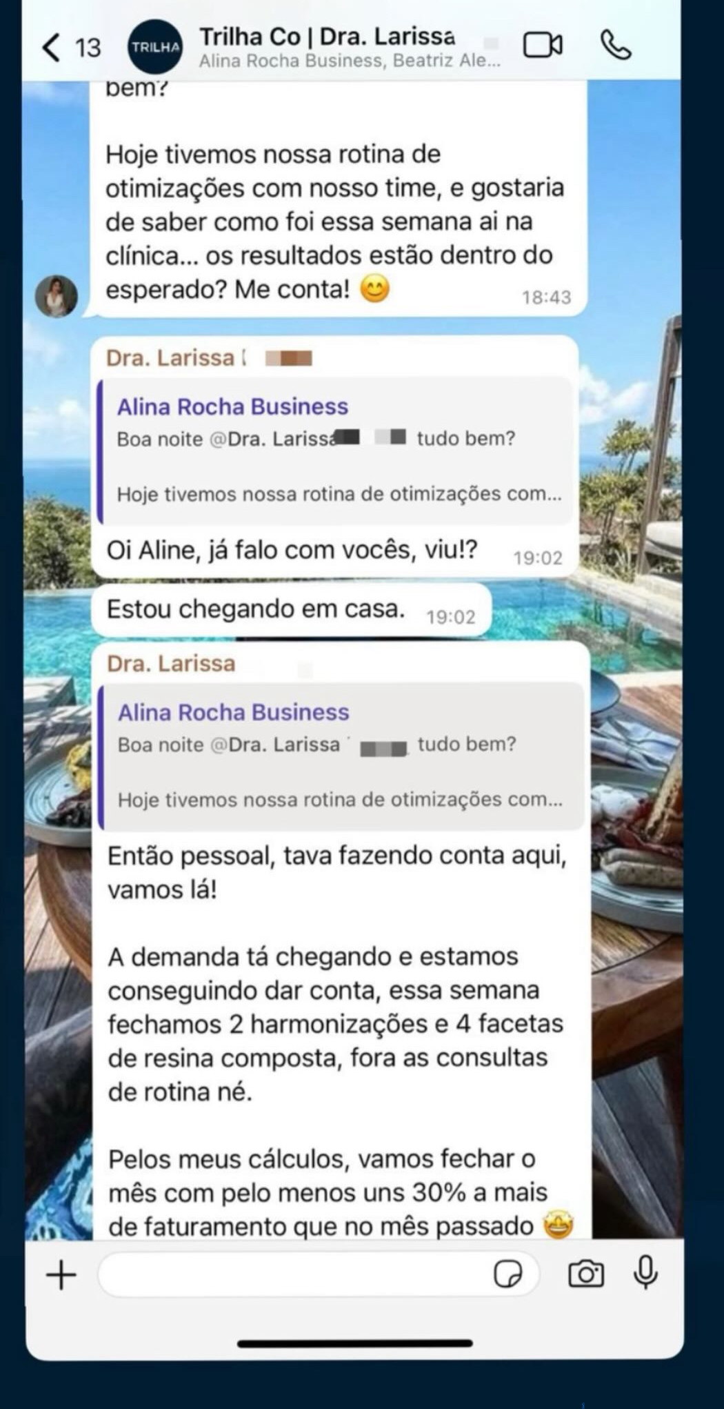 Feedback Dra. Larissa - Crescimento de 30% em faturamento